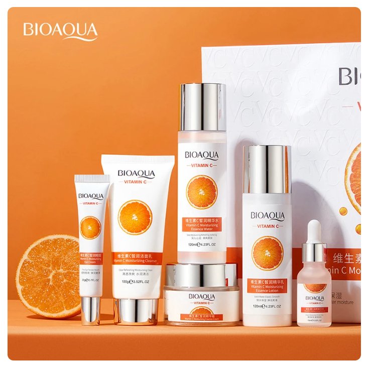 BIOAQUA Vitamin C Facial Care Set | مجموعة العناية بالبشرة فيتامين C